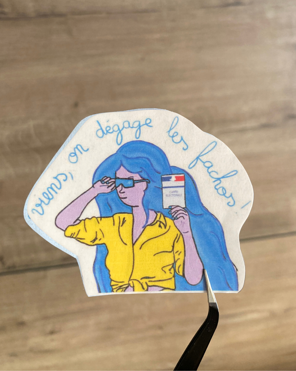 Viens, on dégage les fachos - Sticker
