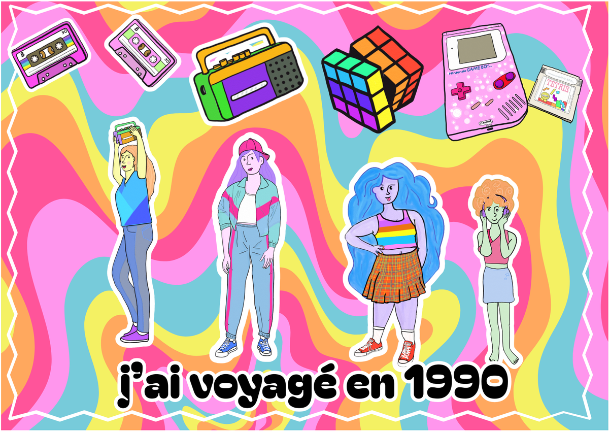 Années 90's - carte postale