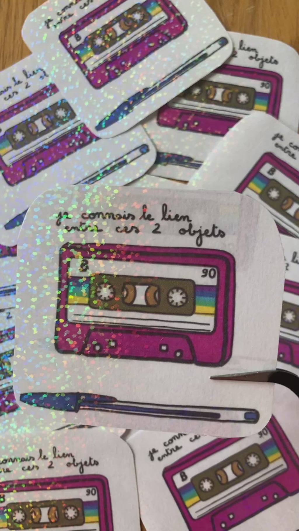 Cassette à paillettes